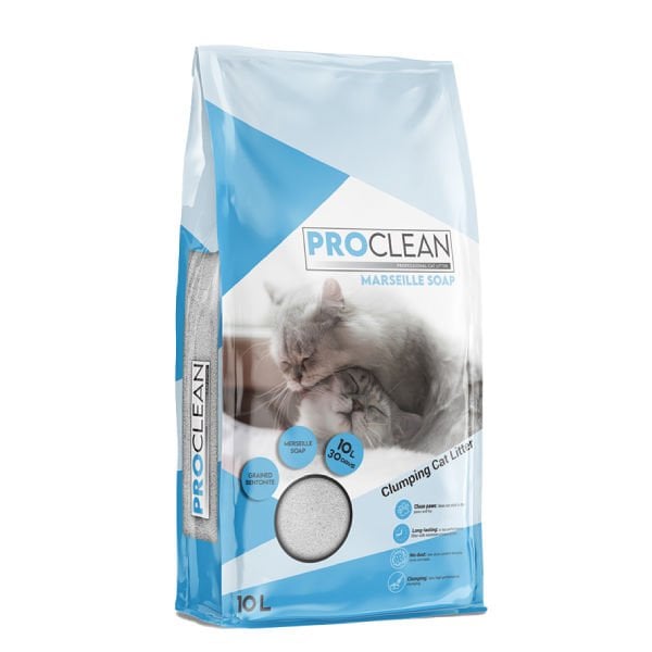 ProClean Marsilya Sabun Kokulu Kalın Taneli Kedi Kumu 10 Lt