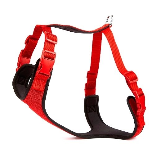 Doggie Yumuşak Softlu Köpek Göğüs Tasması 45/55 cm Kırmızı