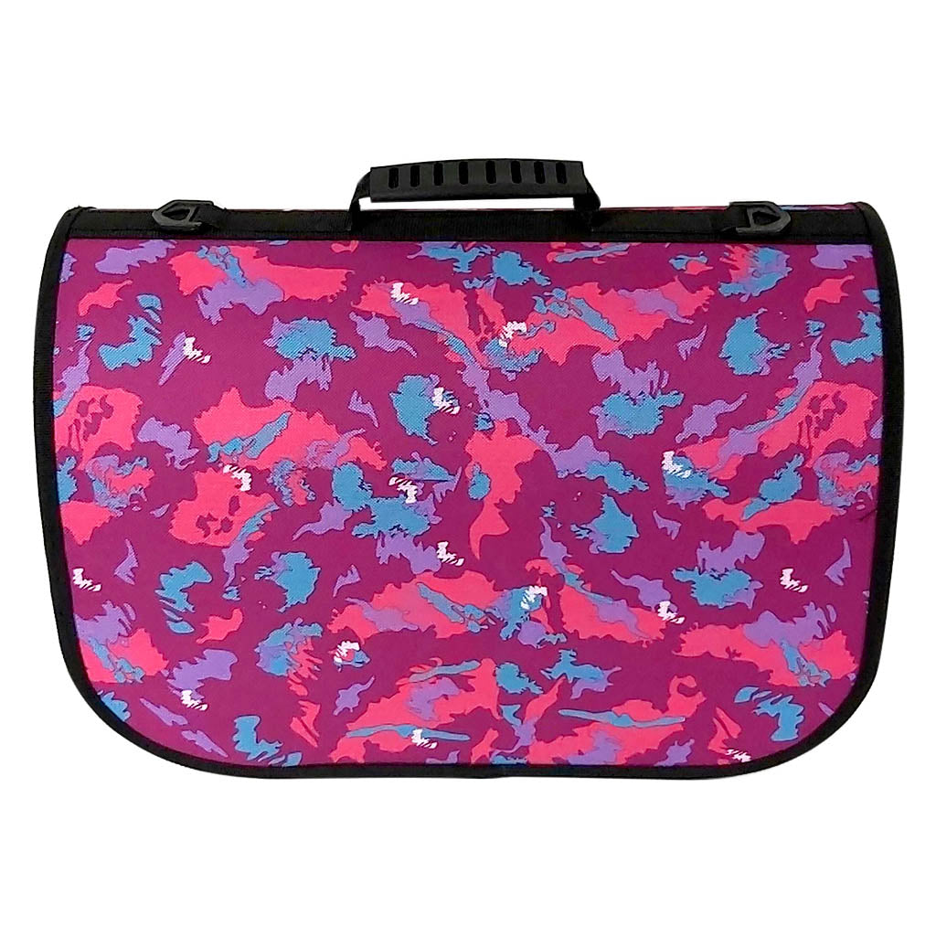 Flaybag Kedi Köpek Taşıma Çantası 25x26x42 cm Pembe Dalgalı