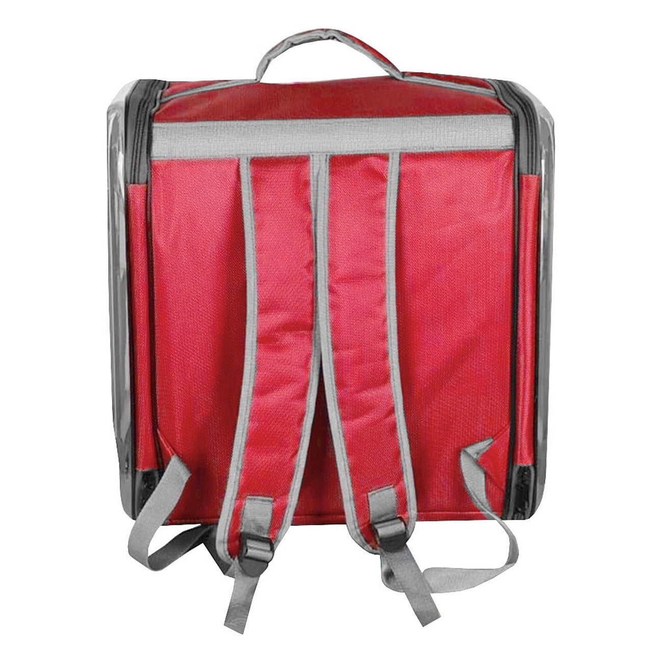 Markapet Çift Cam Kedi Köpek Taşıma Çantası 32x40x42 cm Kırmızı