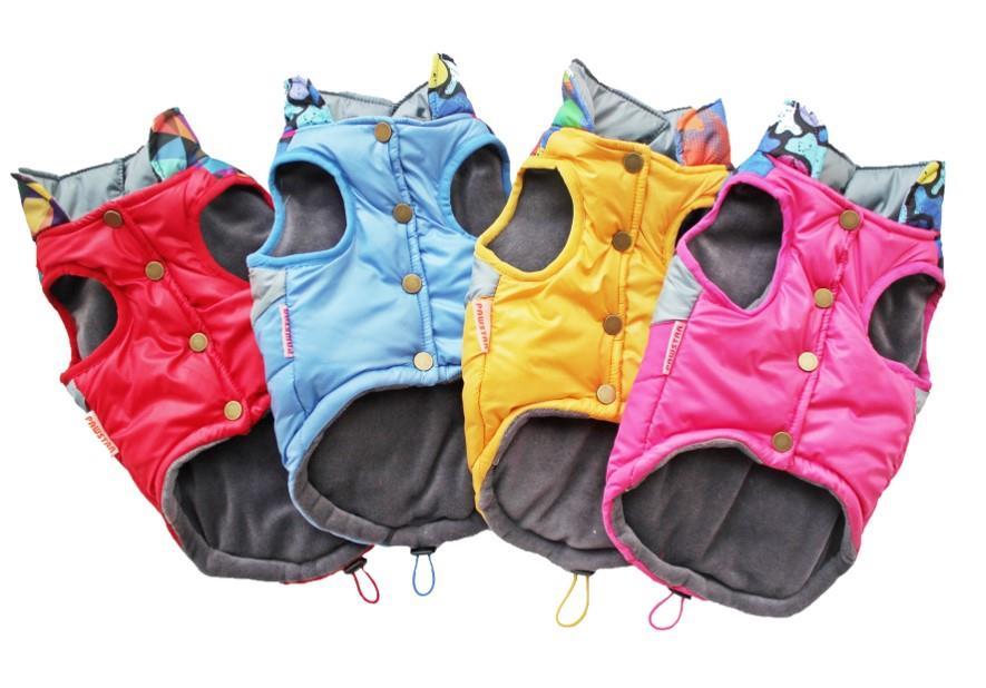 Circle Fucshia Elyaflı Puf Köpek Yeleği Köpek Kıyafeti Medium
