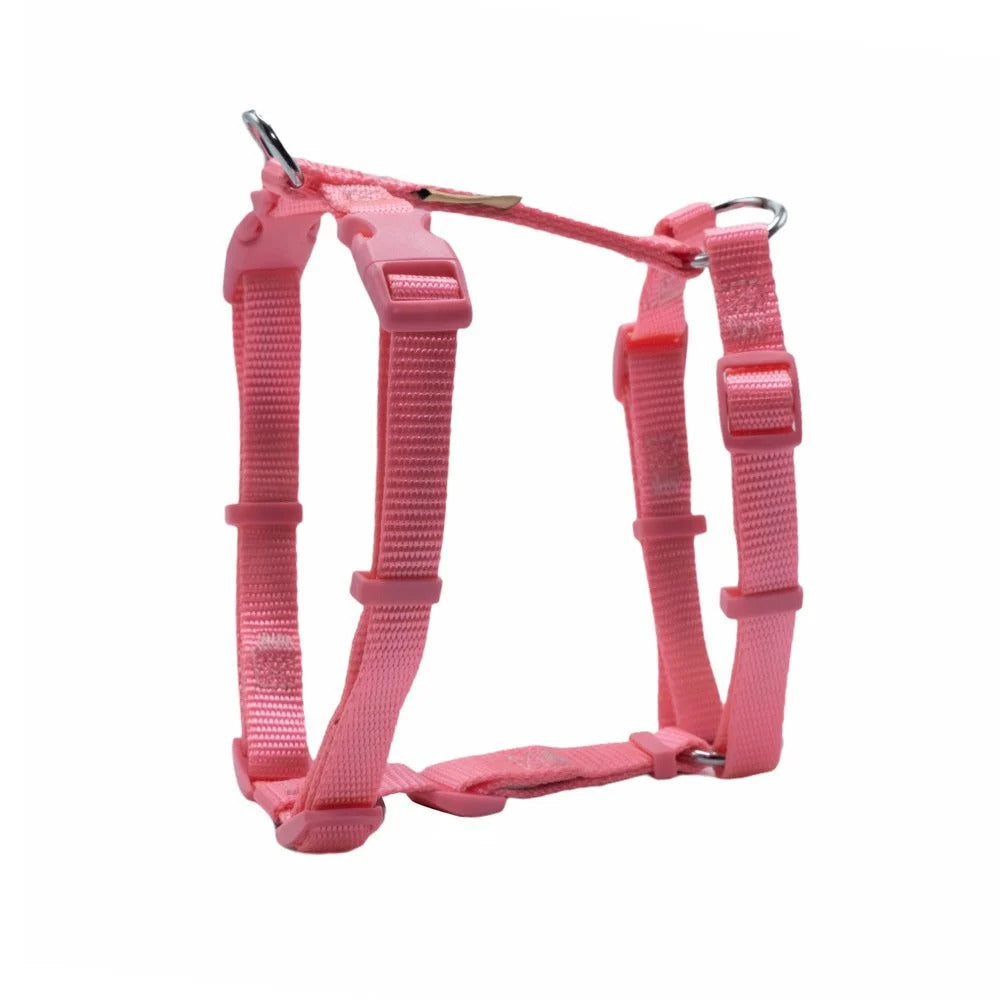 Doggie Ayarlanabilir Özellikli El Yapımı Köpek Göğüs Tasması 1,5 x 35-50 cm Pembe