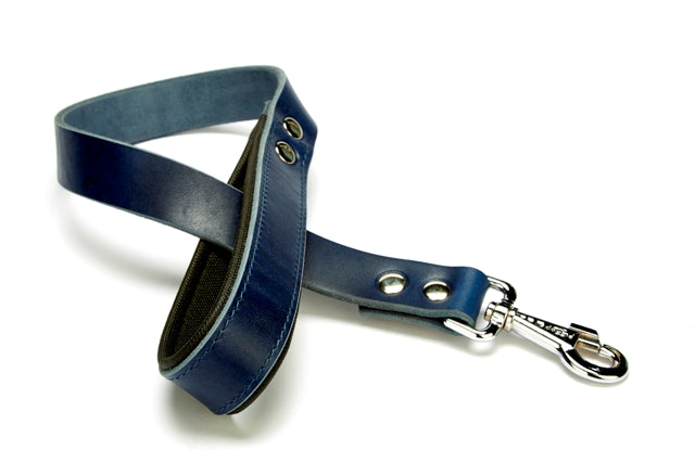 Doggie Softlu Deri Köpek Gezdirme Kayışı 3 cm*60 cm Mavi