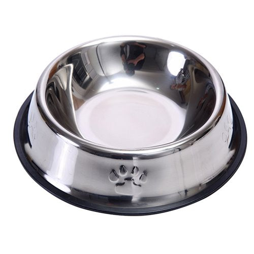 Karamelpet Pati Desenli Çelik Mama ve Su Kabı 16 Oz 500 ml 22 cm