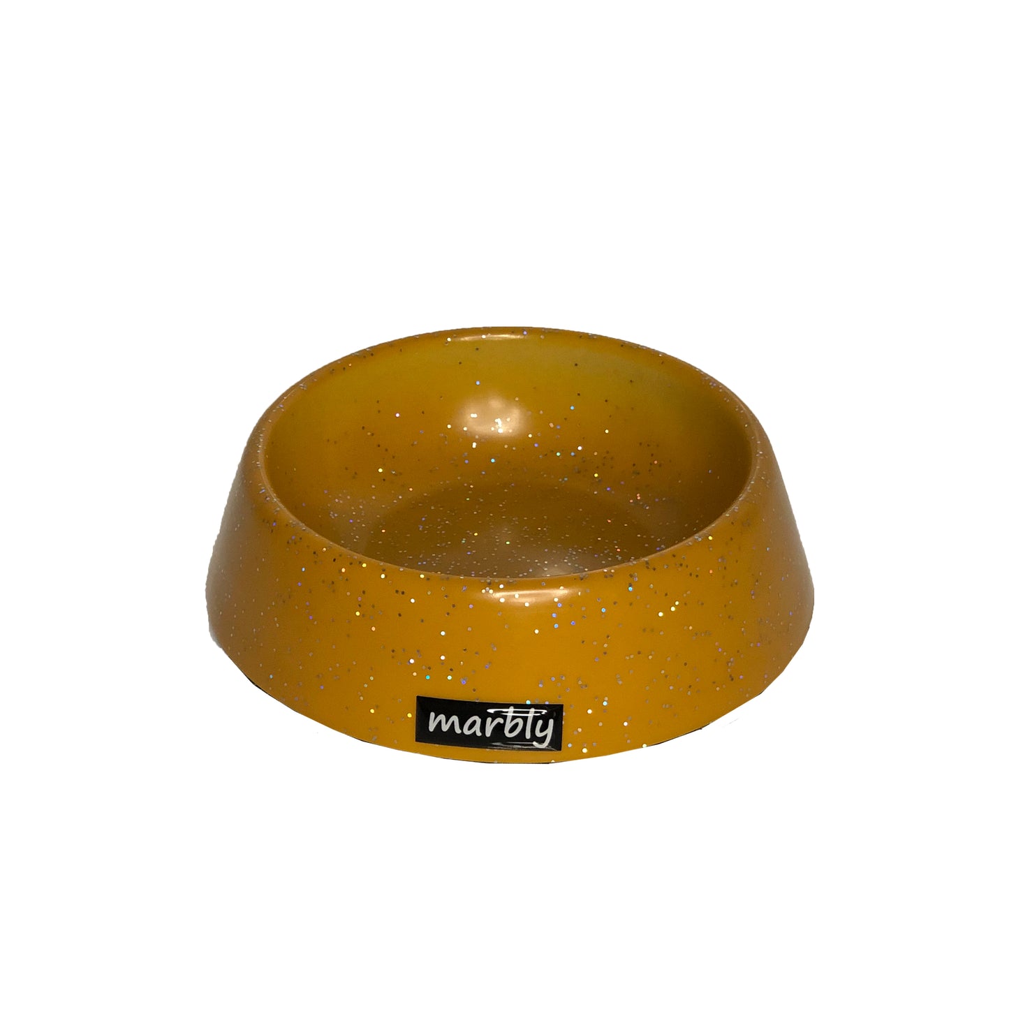 Marbly Sarı Galaxy Mermerit Köpek Mama Su Kabı 700 ml