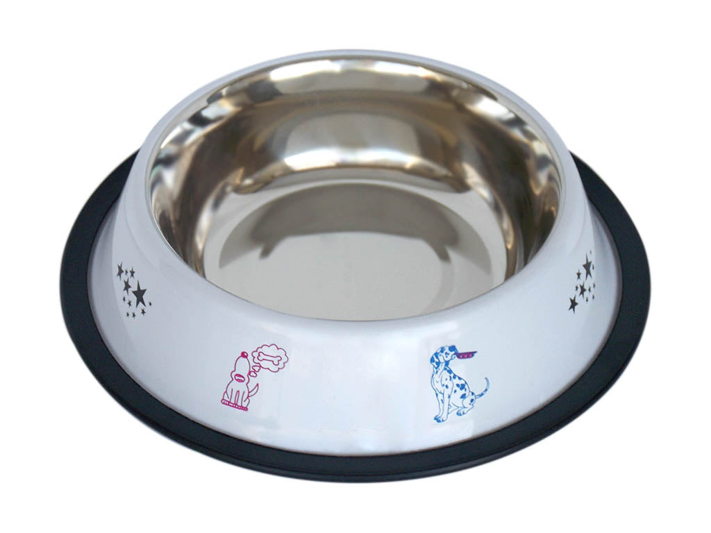 Tommy Köpek Çelik Mama Kabi Beyaz- 24 Oz