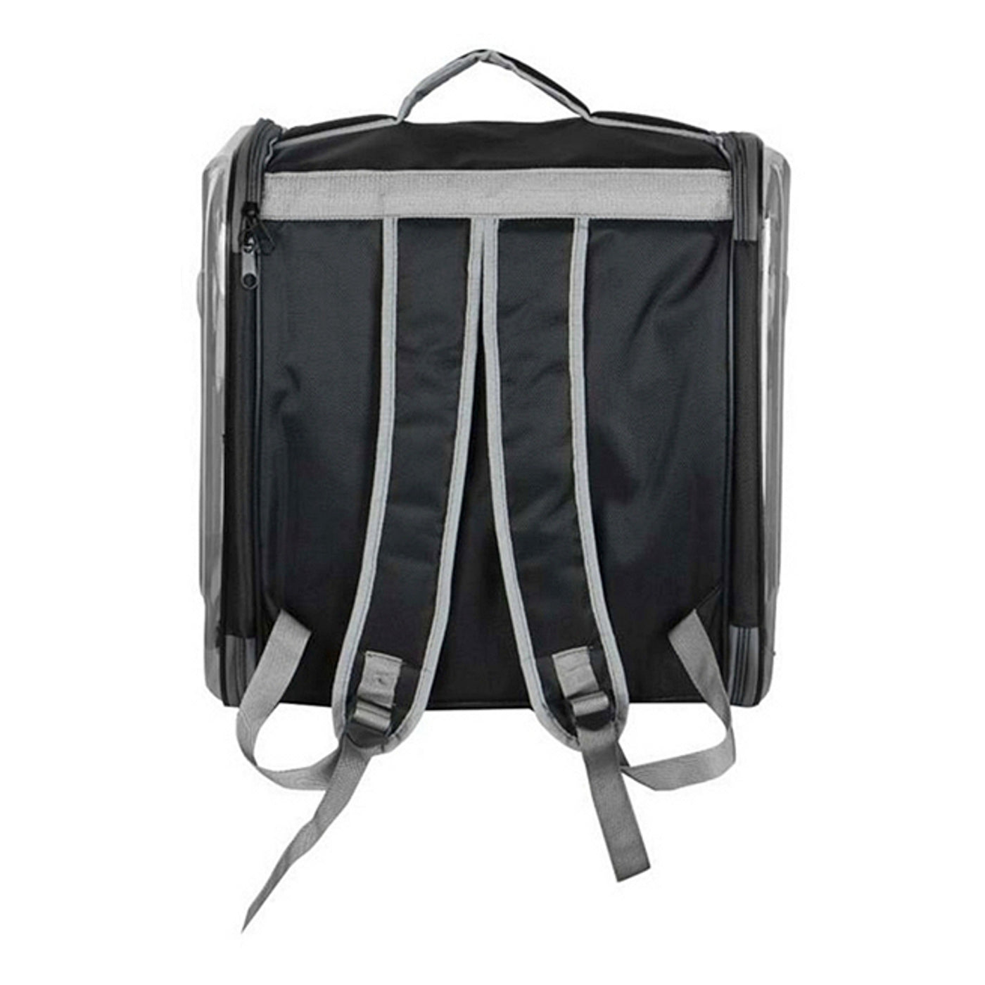 Markapet Çift Cam Kedi Köpek Taşıma Çantası 32x40x42 cm Siyah