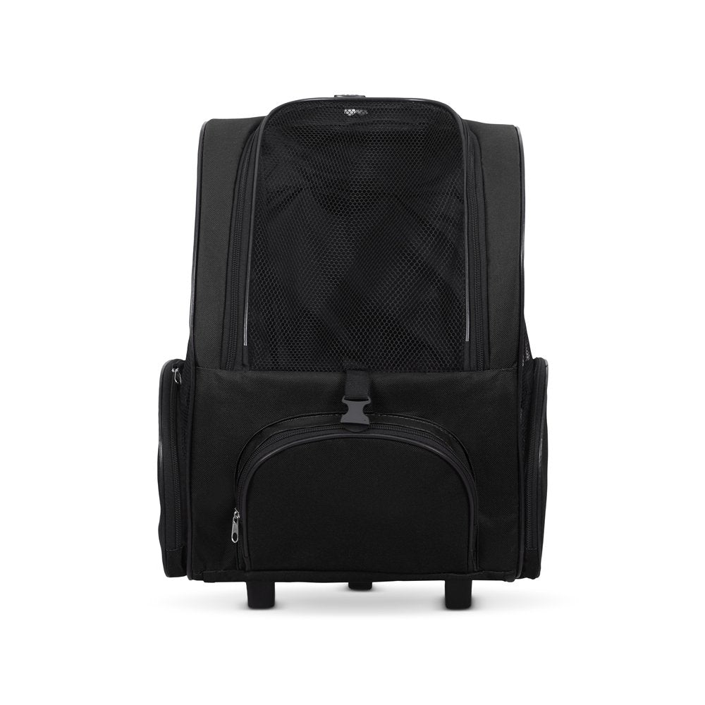 Cattie Portbag Tekerlekli Kedi Köpek Taşıma Çantası 20x30x40 cm Siyah
