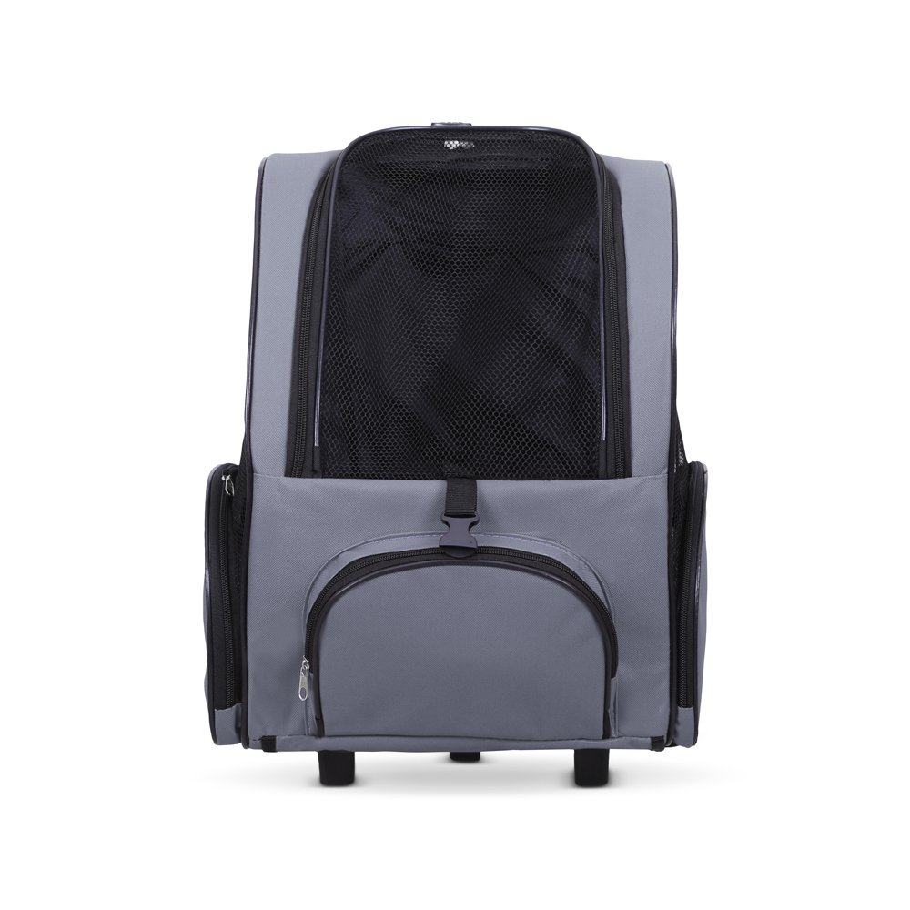 Cattie Portbag Tekerlekli Kedi Köpek Taşıma Çantası 20x30x40 cm Gri