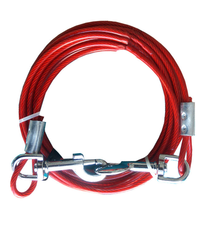 Markapet Köpek Bahçe Bağlama Çelik Halat 5 mm / 9 Metre