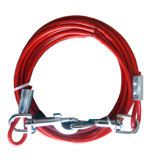 Markapet Köpek Bahçe Bağlama Çelik Halat 5 mm / 9 Metre