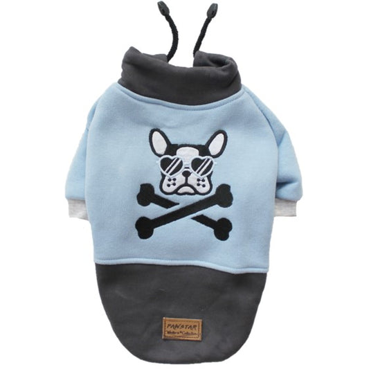 Açık Mavi Korsan Küçük Irk Polar Köpek Sweat XX Large