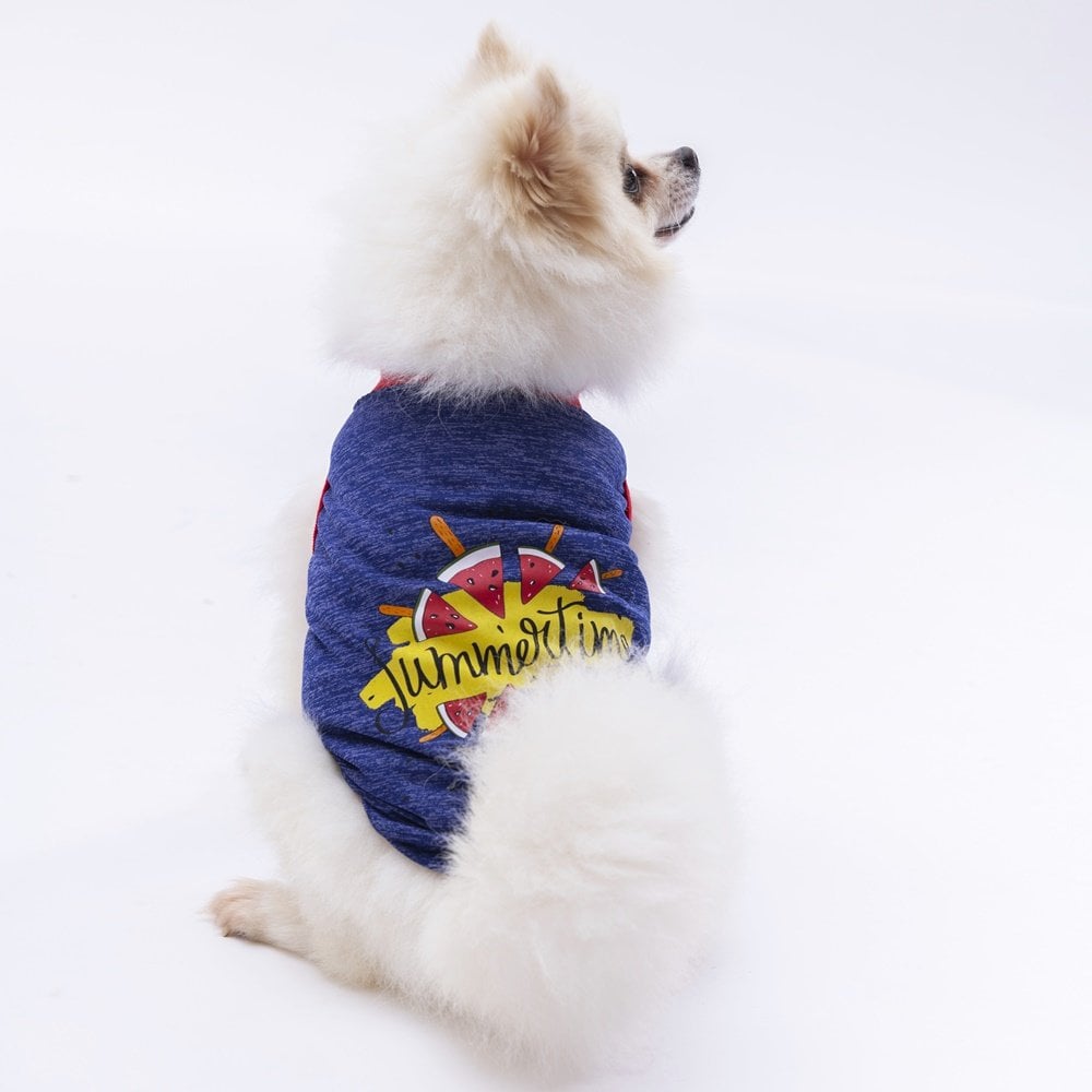 Pawstar Navy Blue Summer Time Tişört Small 23x24x37 cm