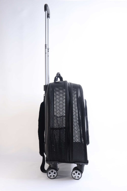 Markapet Prestige Model Tekerlekli Kedi Köpek Taşıma Çantası 42 x 40 x 22 cm Siyah 15 kg