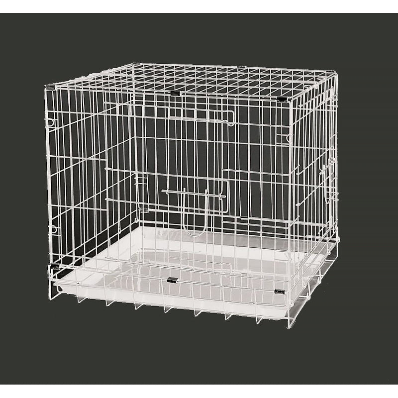 Dayang Kedi Köpek Kafesi Metal 61*44*50 cm Beyaz