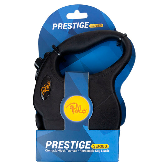 Polo Prestige Makaralı Otomatik Tasma M 5 Metre - 20 kg Siyah