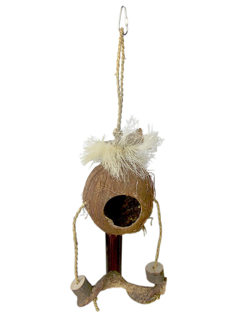 Eastland hindistan cevizli ahşap kuş oyuncağı 17/42 cm