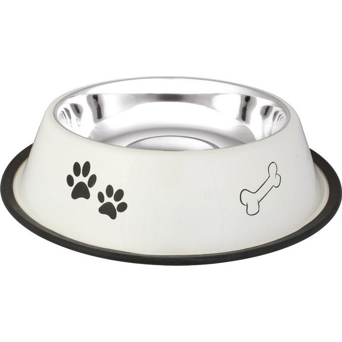 Oripet Pati Desenli Çelik Köpek Mama Su Kabi 64 Oz ( 2 L )
