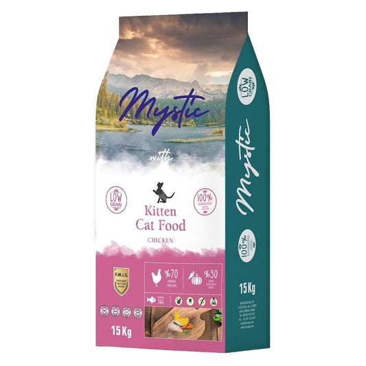 Mystic Tavuklu Düşük Tahıllı Yavru Kedi Maması 15kg