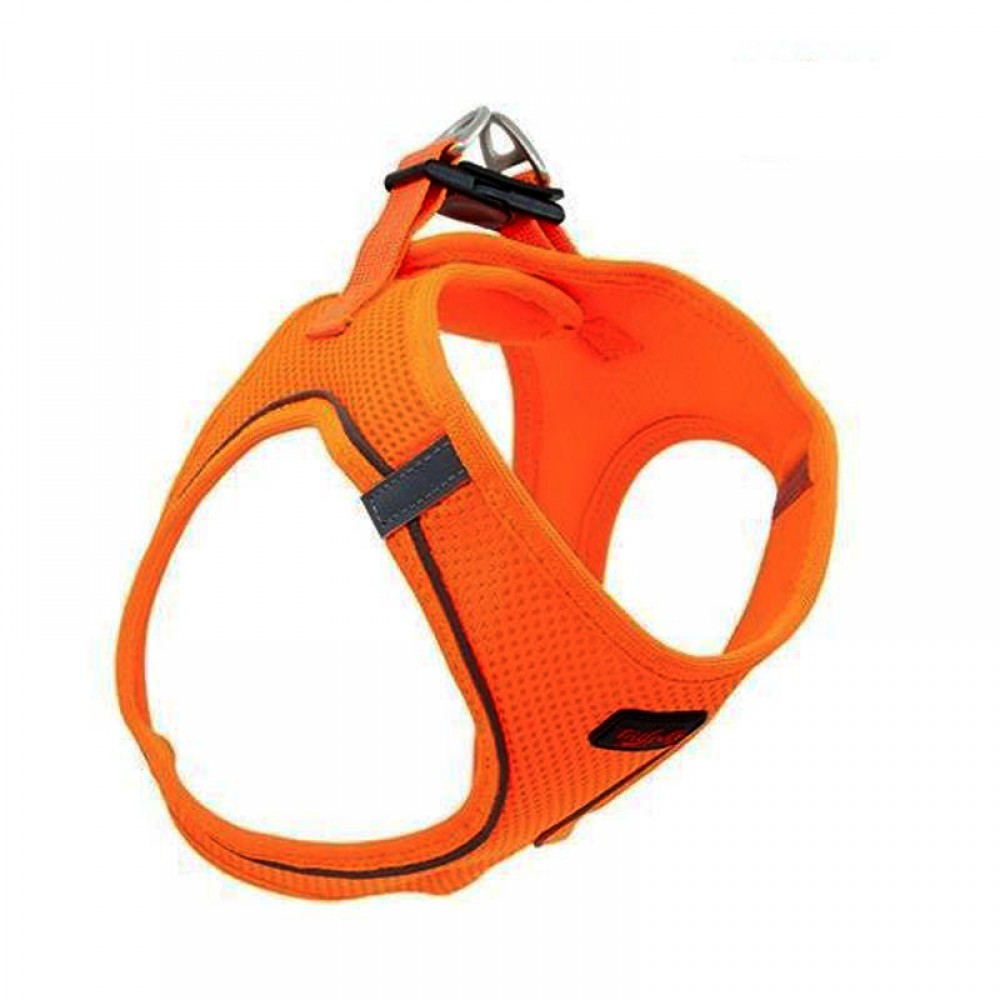 Tailpetz Air Mesh Köpek Göğüs Tasması 3XSmall 24-28 cm Neo Orange