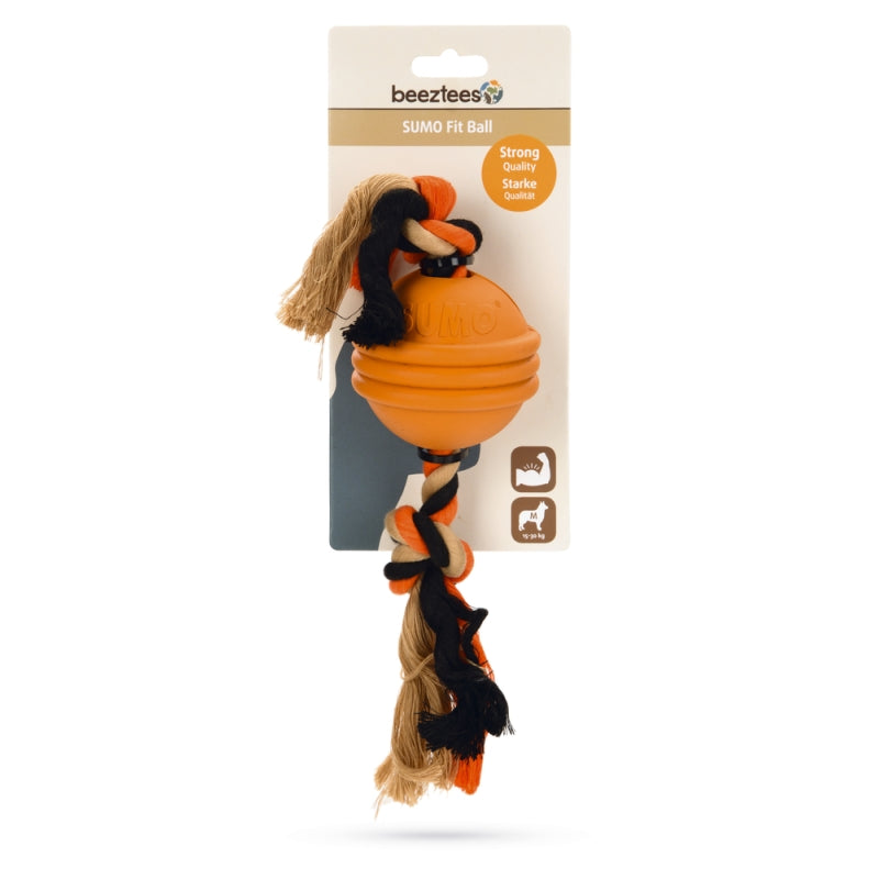 Beeztees İpli Turuncu Top Köpek Oyuncak 31,8x7,9x7,9 cm