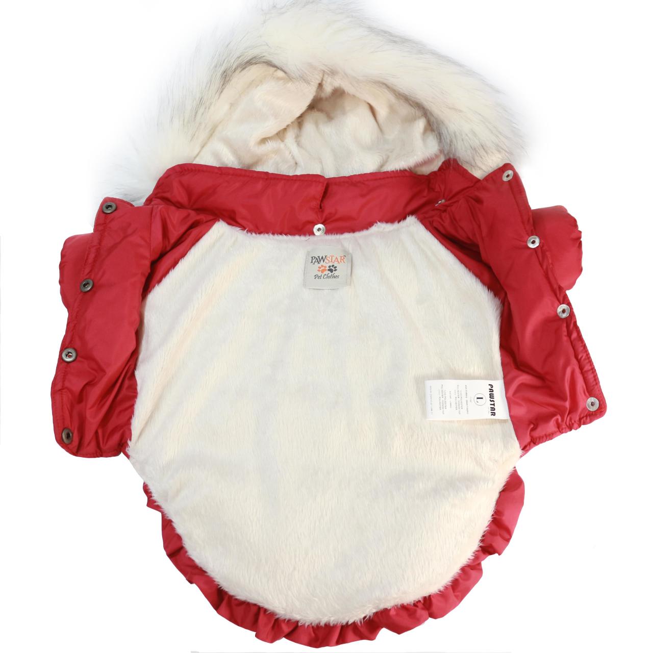 Angel Coat Cherry Küçük Irk Kapşonlu Mont Yağmurluk Medium