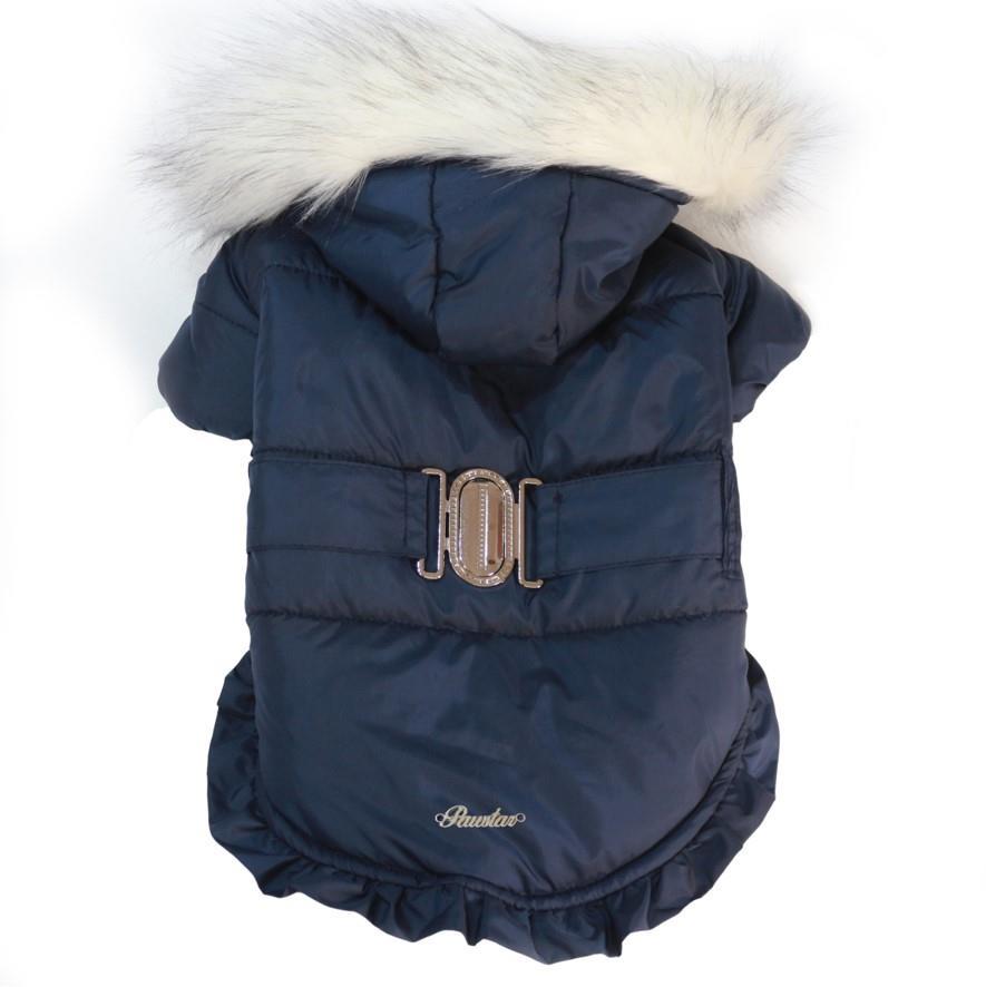 Angel Coat Navy Küçük Irk Kapşonlu Mont Yağmurluk Medium