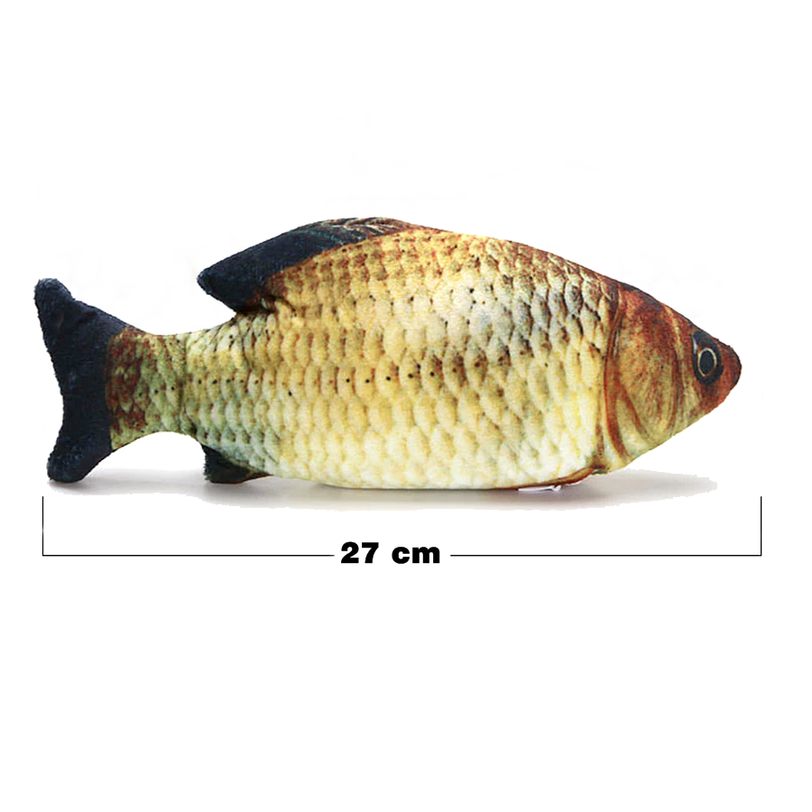 Markapet Kedi Oyuncağı Şarjlı Hareketli Balık 11-27 cm Sarı