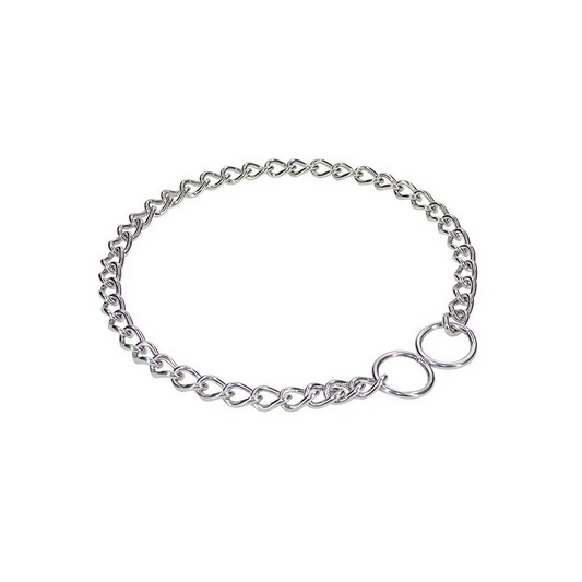 Doggie Eğitim Serisi Boğma Zincirli Köpek Boyun Tasması - 3x45-45 - Stainless