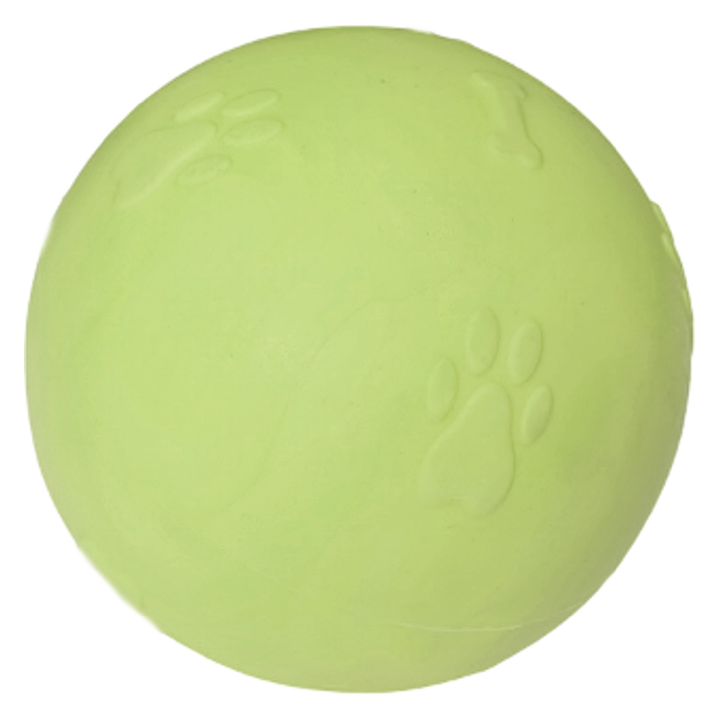 Pati Desenli Termoplastik Sert Köpek Oyun Topu 6 cm Small Sarı
