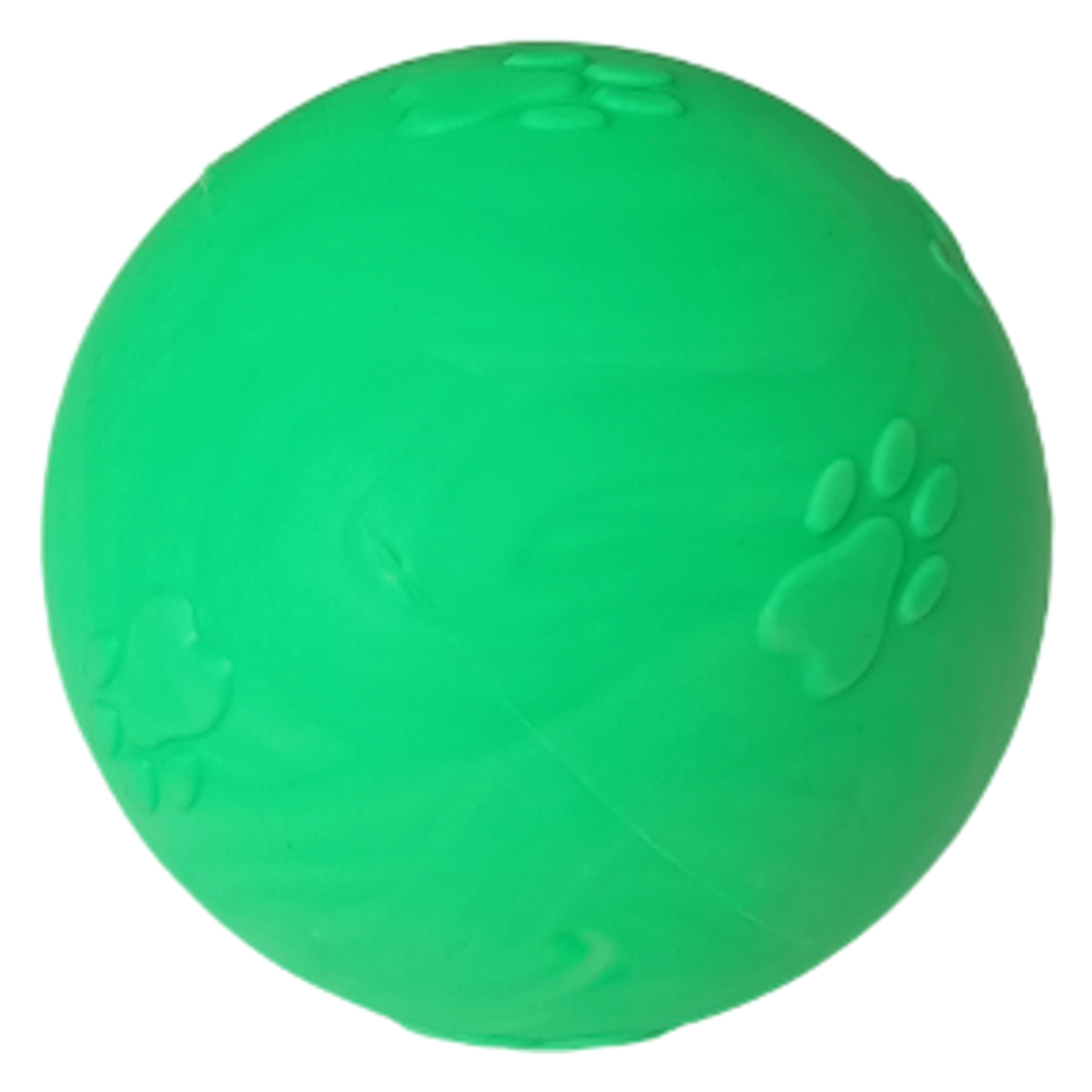 Pati Desenli Termoplastik Sert Köpek Oyun Topu 6 cm Small Yeşil