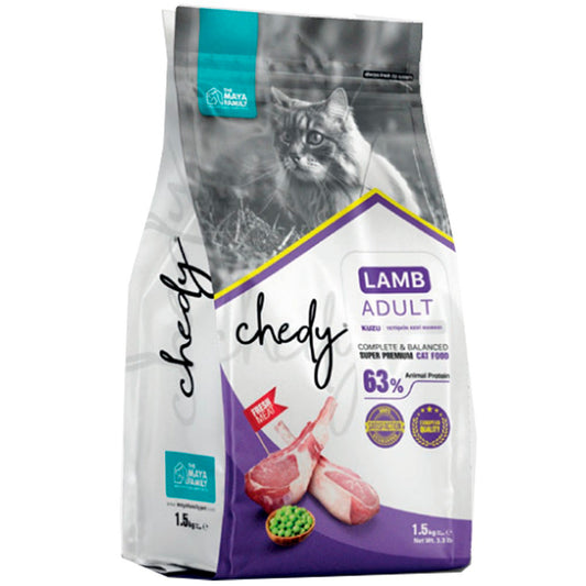 Chedy Super Premium Kuzu Etli Yetişkin Kedi Maması 1.5 Kg