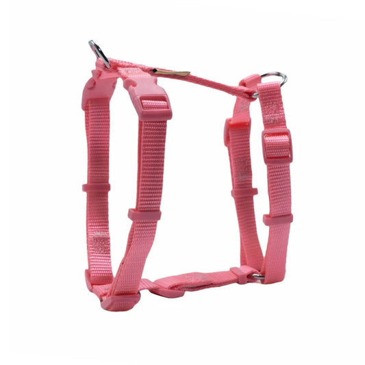 Doggie Ayarlanabilir Özellikli El Yapımı Köpek Göğüs Tasması 1,5 x 35-50 cm Pembe