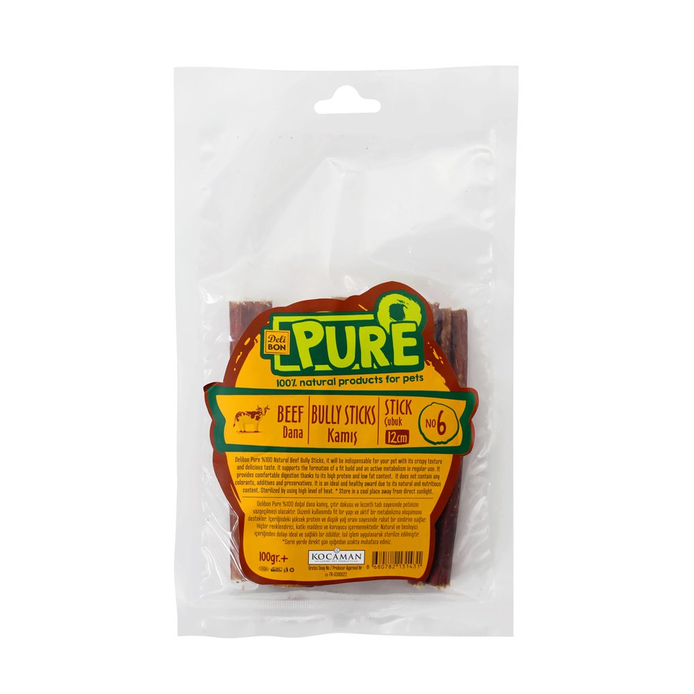 Delibon Pure Dana Kurutulmuş Kamış 100 gr