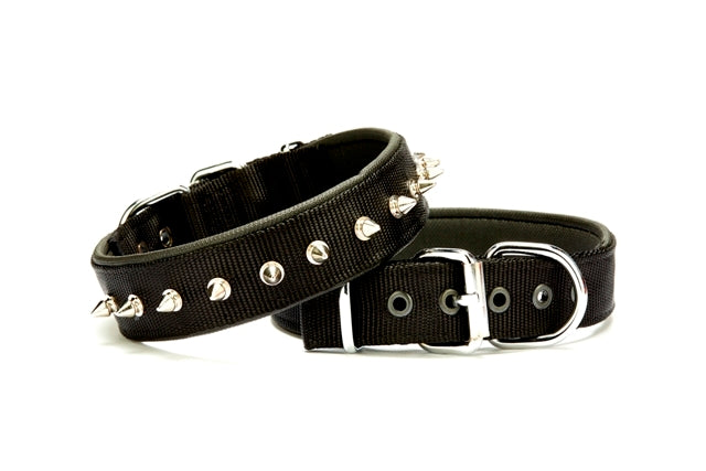 Doggie Çivi Desenli Köpek Tasması 3*55 cm Siyah
