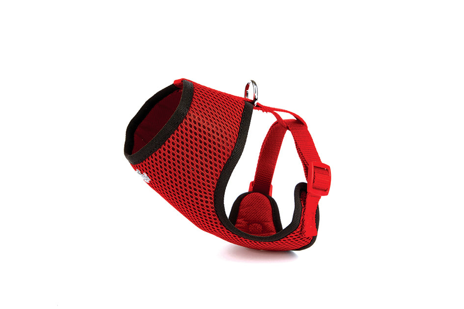 Doggie Havalı Dokumadan Küçük Irk Köpek Göğüs Tasması 2 x 50-60 cm Kırmızı