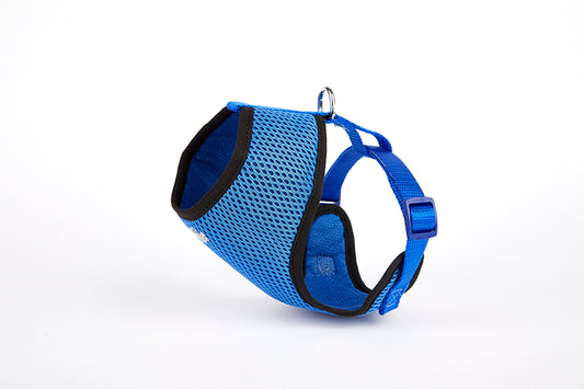 Doggie Havalı Dokumadan Küçük Irk Köpek Göğüs Tasması 2 x 50-60 cm Mavi