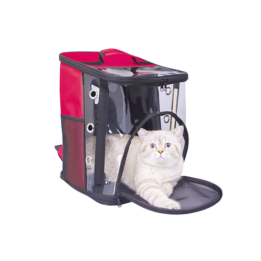 Markapet Galaksi Kedi Taşıma Çantası 30*30*40 cm Kırmızı