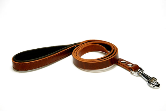 Doggie Softlu Deri Köpek Gezdirme Kayışı 2 cm*120 cm Kahverengi