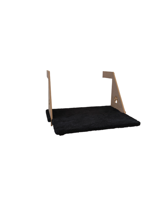 Ahşap Kalorifer Peteği Kedi Radyatör Yatağı 30 cm x 43 cm Siyah (15 kg)