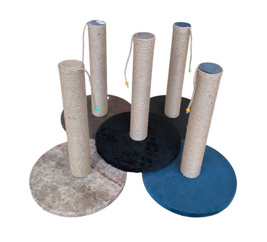 Oval Tabanlı Organik Jut Halat Sargı Kedi Tırmalama Tahtası 40 cm