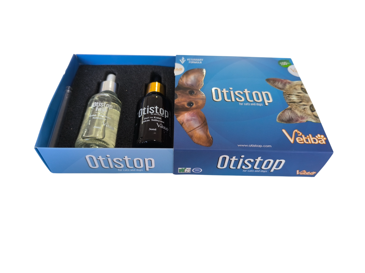 Otistop Kedi Köpek Kulak Uyuzu Bakım Losyonu 30 ml + 30 ml