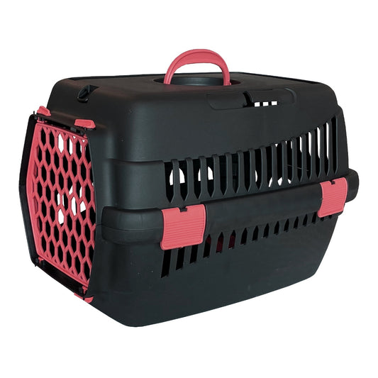 Markapet Lüx Kedi Köpek Taşıma Çantası 32 X 48 X 32 cm Kırmızı-Siyah