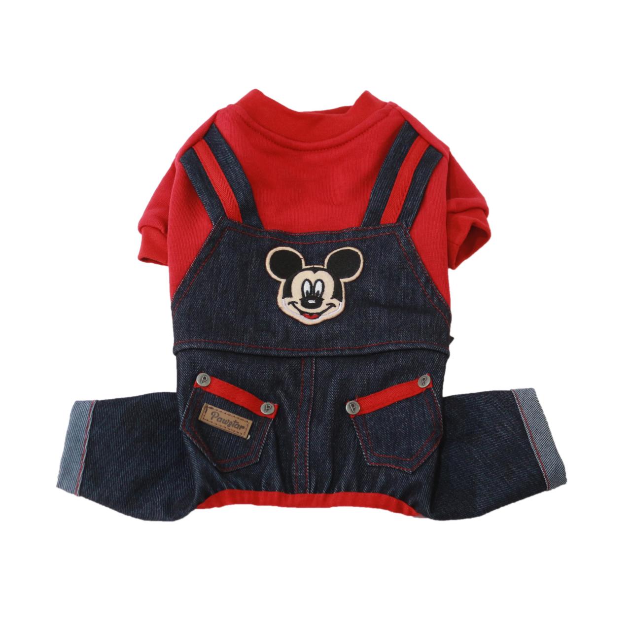 Mikie Denim Romper Köpek Tulumu Kıyafeti Small