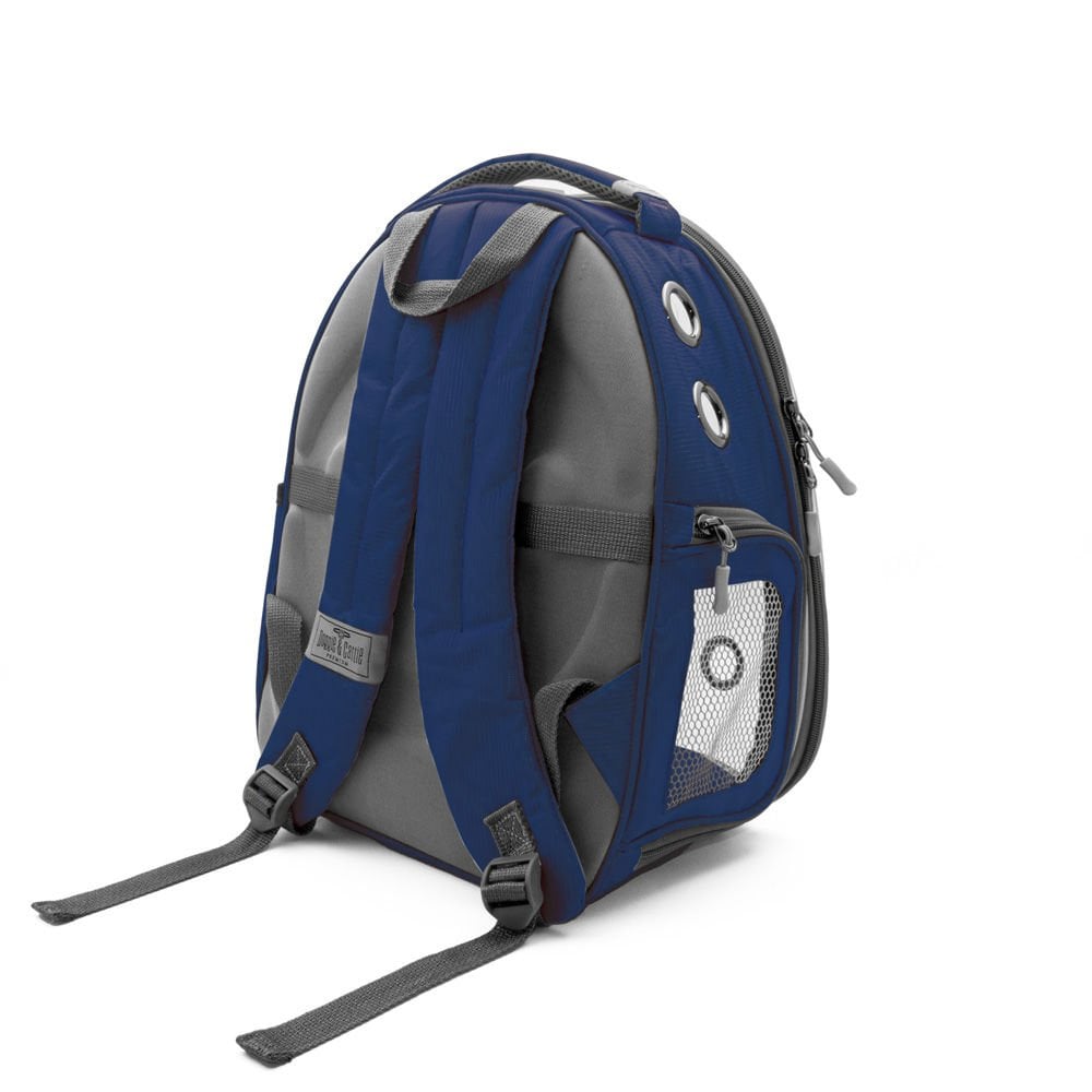 Cattie Astronot Kedi Taşıma Çantası 25x30x40 cm – Koyu Mavi