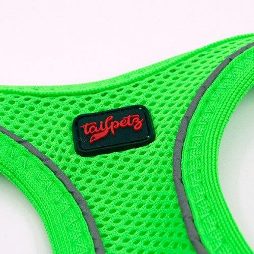 Tailpetz Air Mesh Köpek Göğüs Tasması Small 36x44 cm Neon Yeşil