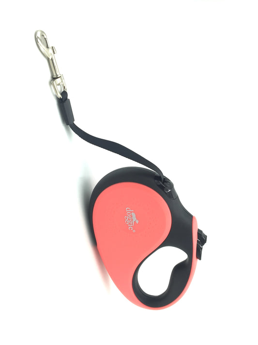 Doggie Soft Seri Otomatik Makaralı Gezdirme Tasması 25 kg / 5 M Pembe