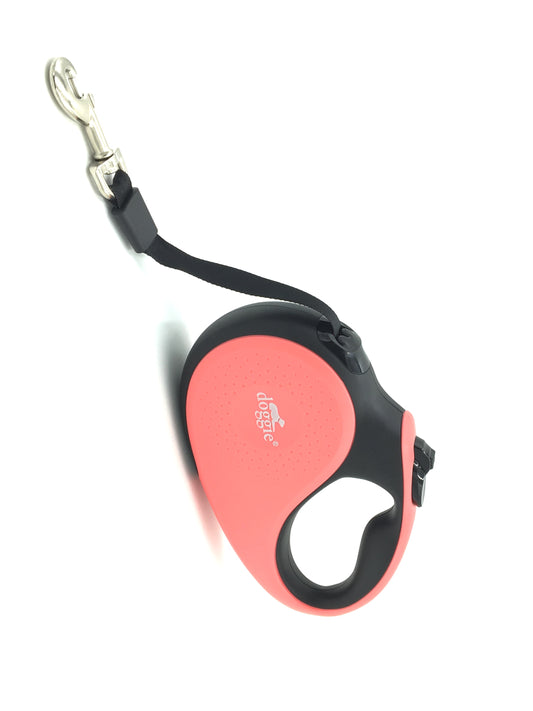 Doggie Soft Seri Otomatik Makaralı Gezdirme Tasması 50 kg / 5 M Pembe