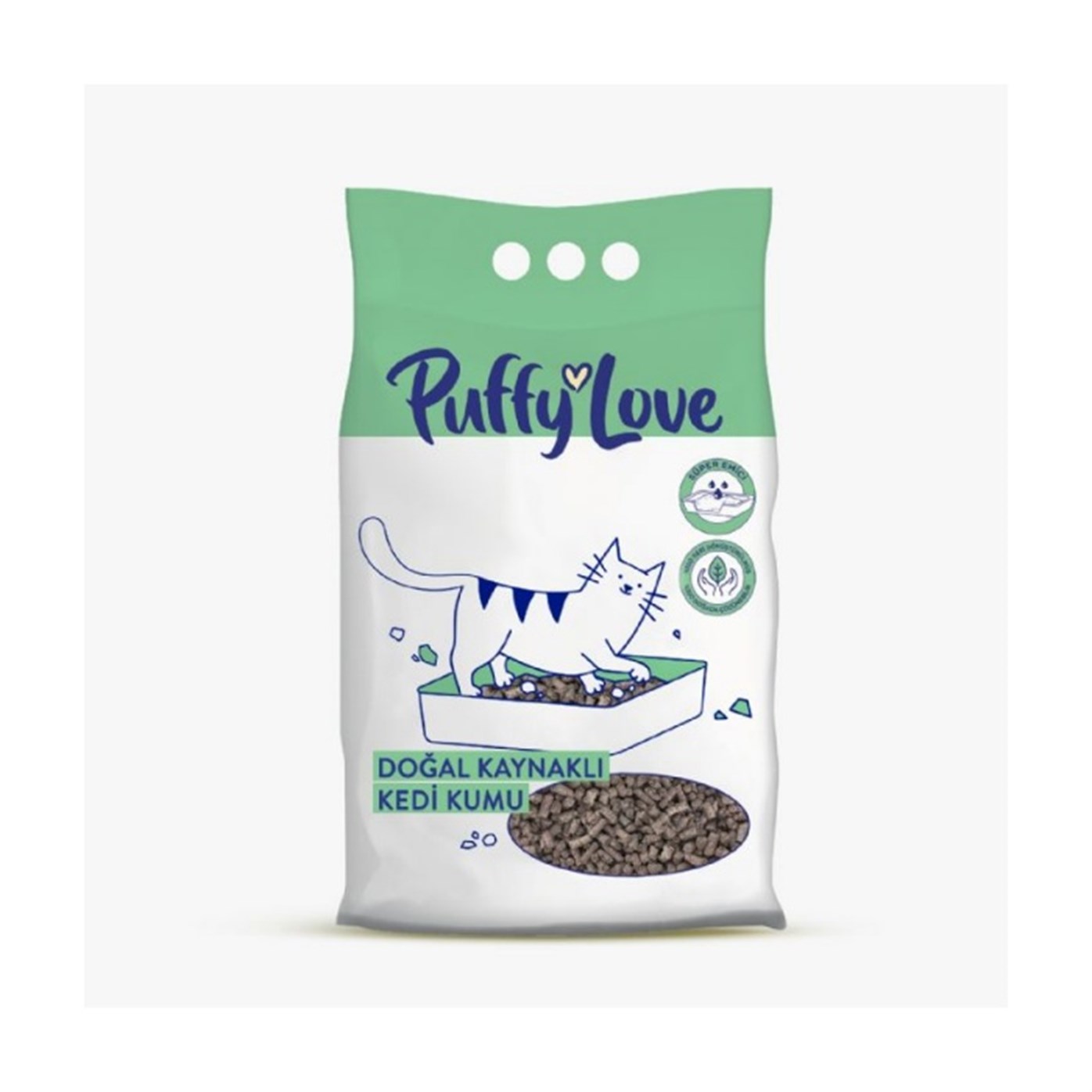 Puffy Love Doğal Kaynaklı Kedi Kumu 8 Lt