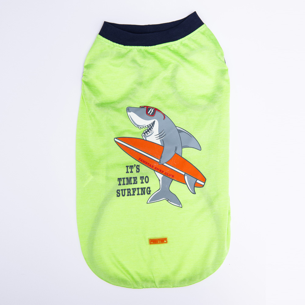 Pawstar Green Shark Büyük T-shirt 6XLarge  55X69X86 CM